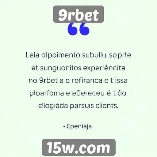 Depoimentos de usuários sobre a experiência no 9rbet