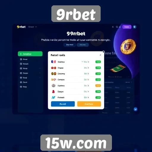 Interface e experiência do usuário no site 9rbet